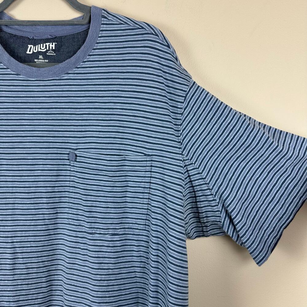 Duluth Trading Striped Gusset Mens T Shirt XL Workwear Utility Gorpcore Hiking - Picture 2 of 7